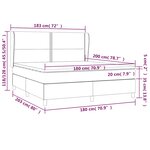 vidaXL Sommier à lattes de lit et matelas Vert foncé 180x200cm Velours