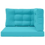 vidaXL Coussin de canapé d'extérieur Polyester Turquoise 80 x 80 cm