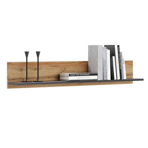 Etagère murale 100 cm grise