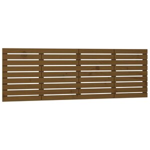 vidaXL Tête de lit murale Marron miel 166x3x63 cm Bois massif de pin