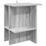 vidaXL Table basse Sonoma gris 40 x 30 x 49 cm Bois d'ingénierie