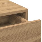 vidaXL Table de Toilette avec tiroir Chêne artisanal 50 x 41 x 140 cm