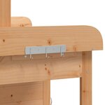 vidaXL Table de rempotage avec armoire marron bois massif de sapin