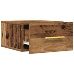 vidaXL Cabinet de chevet Bois ancien 35 x 35 x 20 cm Bois d'ingénierie