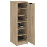 vidaXL Armoire à chaussures Chêne Sonoma 30x35x100cm Bois d'ingénierie