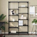 vidaXL Étagère Chêne noir 100 x 32 x 170 cm Bois d'ingénierie