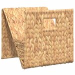 vidaXL Porte-revue 31 x 31 x 31 cm Jacinthe d'eau