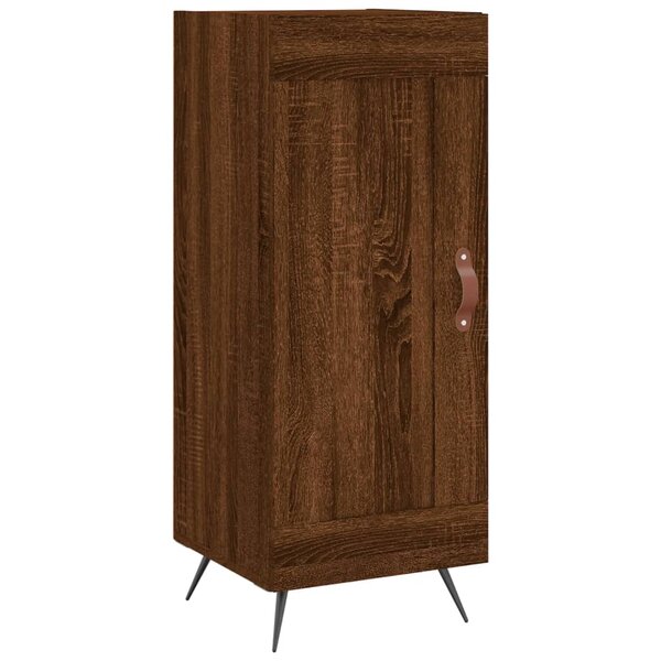 vidaXL Buffet Chêne marron 34 5x34x90 cm Bois d'ingénierie