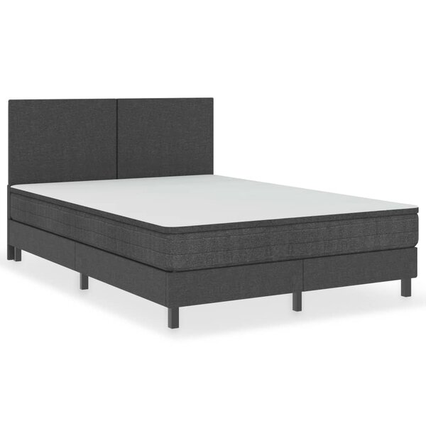 vidaXL Sommier à lattes de lit Gris Tissu 180x200 cm