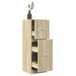 vidaXL Armoire d'apothicaire chêne sonoma 40x41x118 cm bois ingénierie