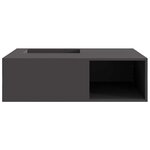 vidaXL Braise Noir 100 x 100 x 30 cm Acier laminé à froid