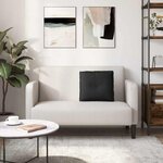 vidaXL Coussin de Dos Noir 50 x 19 x 45 cm tissu