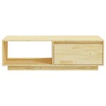 vidaXL Table basse 110x50x33 5 cm bois de pin massif