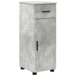 vidaXL Ensemble de mobilier de salle de bain 4 Pièces Gris béton