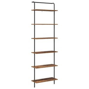 vidaXL Étagère Bois ancien 60 x 24 x 203 cm Bois d'ingénierie