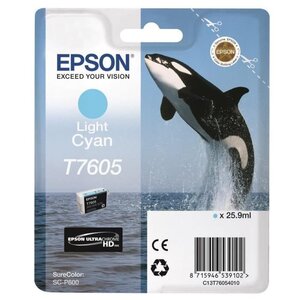 Epson cartouche orque t7605 cyan clair