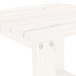 vidaXL Chaises longues 2 Pièces avec table blanc bois massif de pin