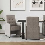 vidaXL Chaises de salle à manger 2 Pièces Gris 57 x 67 x 98 cm Faux cuir