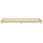 vidaXL Cadre de lit sans matelas chêne sonoma 75x190 cm