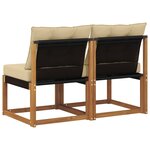 vidaXL 2 Pièce Canapé du milieu extérieur