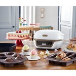 Tefal kd802112 cake factory+ machine intelligente a gâteau - blanc / marron métallisé