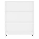 vidaXL Buffet haut Blanc 69 5x34x180 cm Bois d'ingénierie