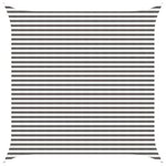vidaXL Voile d'ombre Gris clair et blanc 4 x 4 m HDPE