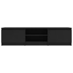 vidaXL Meuble TV Noir 140x40x35 5 cm Aggloméré