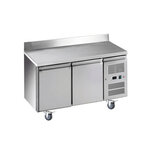 Desserte refrigeree inox avec dosseret 100x20 mm - r600a - acier inoxydable2pleine x700xmm