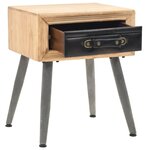 vidaXL Table de chevet Bois de sapin massif 43 x 38 x 50 cm