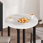 vidaXL Plateau de table Blanc 60 x 60 x 1.5 cm Bois d'ingénierie