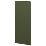 vidaXL Jardinières 2 Pièces vert olive triangulaire 30x26x75 cm acier