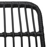 vidaXL Chaises de jardin lot de 2 Noir 48x62x84 cm Résine tressée