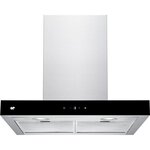 Continental edison - ceh60st - hotte décorative - 642 m3/hr - a++ - 4 vitesses - l60cm - inox + noir