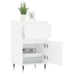vidaXL Buffets 2 Pièces blanc 40x35x70 cm bois d’ingénierie