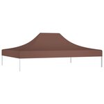 vidaXL Toit de tente de réception 4 5x3 m Marron 270 g/m²
