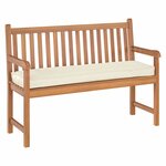 vidaXL Coussin pour banc de palette Crème 140 x 40 x 8 cm Tissu Oxford