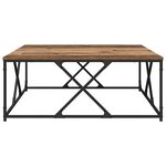 vidaXL Table basse Bois Ancien 100 x 100 x 40 cm Bois d'ingénierie
