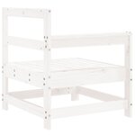vidaXL Canapés d'angle de jardin 2 Pièces blanc bois de pin massif