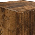 vidaXL Meuble TV mural Chêne fumé 30 x 31 x 60 cm Bois d'ingénierie