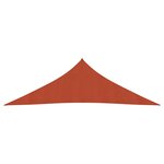 vidaXL Voile d'ombrage 160 g/m² Terre cuite 2 5x2 5x3 5 m PEHD