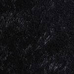 vidaXL Tapis shaggy à poils longs NAVARRA noir 100x100 cm polyester