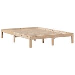 vidaXL Lit bibliothèque sans matelas 120x200 cm bois de pin massif