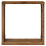 vidaXL Étagères cube murales 4 Pièces vieux bois 30x15x30 cm