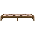 vidaXL Lit coulissant Marron miel 2x(90x200) cm Bois de pin solide