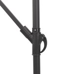 vidaXL Parasol de jardin avec mât en acier blanc 290x290x238 cm