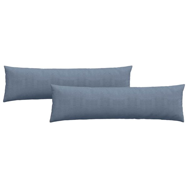 vidaXL Coussins de canapé 2 Pièces Bleu 145 x 40 cm