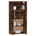 vidaXL Buffet haut Chêne fumé Bois d'ingénierie