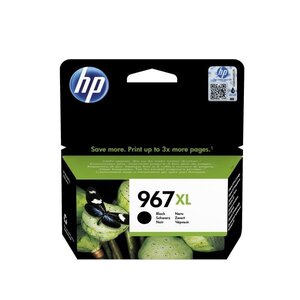Hp 967xl 3ja31ae  cartouche d'encre noire authentique  grande capacité  pour imprimantes tout-en-un hp officejet pro 9010 / 9020