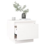 vidaXL Tables de chevet 2 Pièces Blanc 35x34x32 cm Bois de pin solide